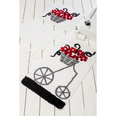 Коврик для ванной Chilai Home Alacati Red
