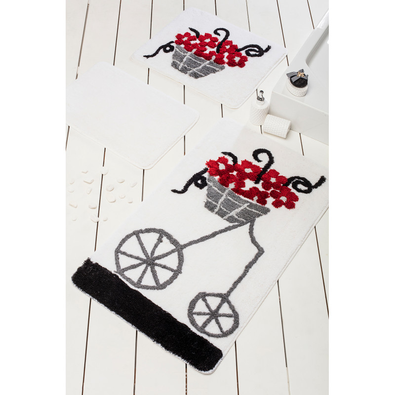 Коврик для ванной Chilai Home Alacati Red
