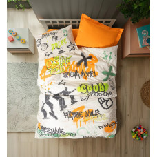 Комплект постельного белья Cotton Box Graffiti Oranj
