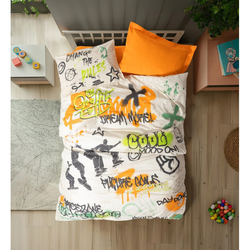 Комплект постельного белья Cotton Box Graffiti Oranj
