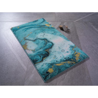 Коврик для ванной Confetti Marbling turkuaz 57*100