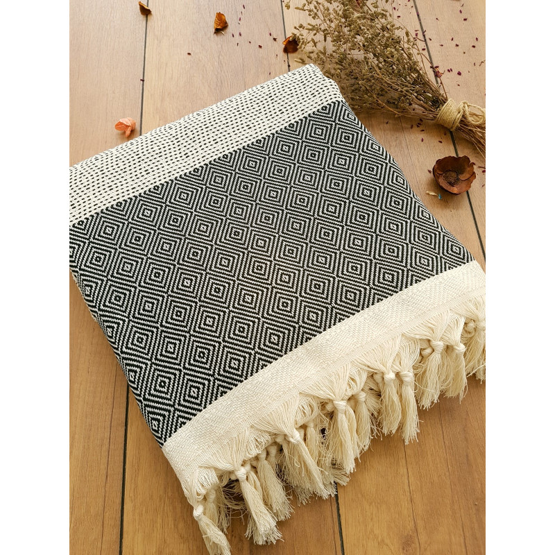 Плед Diva Monika Black 205*200
