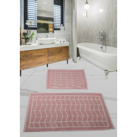 Набор ковриков для ванной комнаты Diva Wave Pink 60*100+50*60
