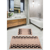 Набор ковриков для ванной комнаты Diva Bouble Black   60*100+50*60