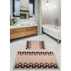 Набор ковриков для ванной комнаты Diva Double Black 60*100+50*60
