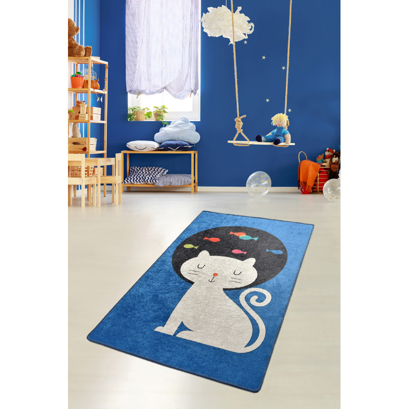 Коврик в детскую комнату Chilai Home КОТ И РЫБКИ 100*160

