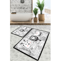 Набор ковриков для ванной Chilai Home THREE BEARS BANYO HALISI DJT 60x100+50x60
