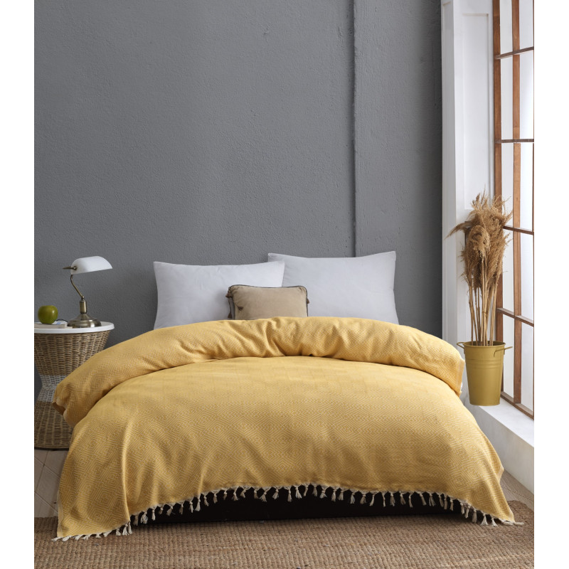 Плед Diva Summer Горчичный 205*200
