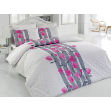 Постельное белье Majoli ранфорс Carmine v2 Белый 200x220
