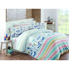 Комплект постельного белья Majoli Greenhouse Blue