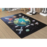 Коврик в детскую комнату Confetti Outer Space Лазурный 100x150

