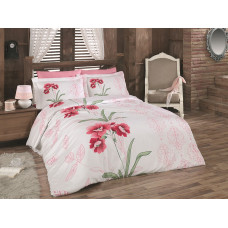 Постельное белье Class сатин Nilufer v2 Pembe 200x220
