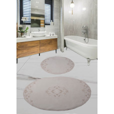 Набор ковриков для ванной комнаты с гипюром Diva Nice Ecru 60*100+50*60
