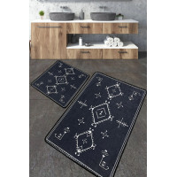 Набір килимків для ванної кімнати Chilai Home ANTIGUO FÜME  60*100+50*60