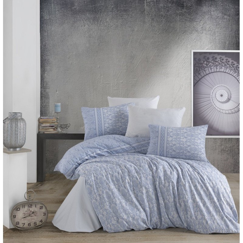 Постельный комплект Majoli Avila Blue 200x220

