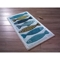Коврик для ванной Confetti Fishy Mavi 50*57
