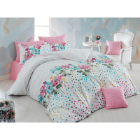 Постельное белье Majoli Sara v1 Pembe 200x220
