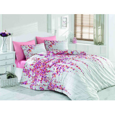 Комплект постельного белья Majoli Time Pink Pembe
