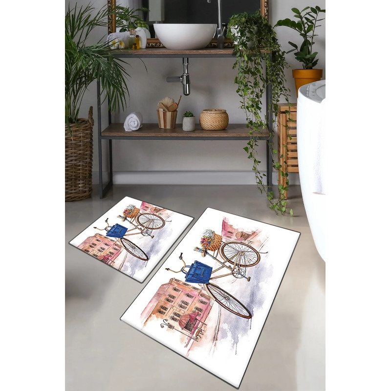 Набір килимків для ванної кімнати Chilai Home   Dance street  60*100+50*60