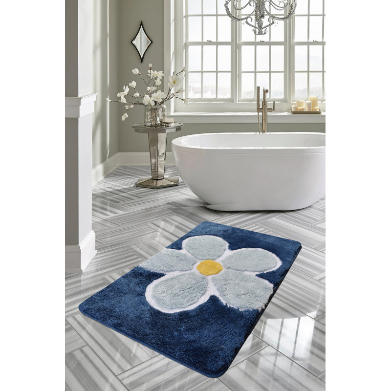 Коврик для ванной Chilai Home Flower Mavi 60x100

