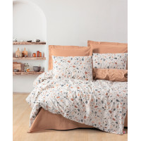 Комплект постільної білизни Cotton Box Minimal Oniks Karamel 200x220