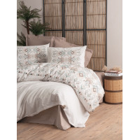 Комплект постільної білизни Cotton box Candy Asilo Kahve 200x220