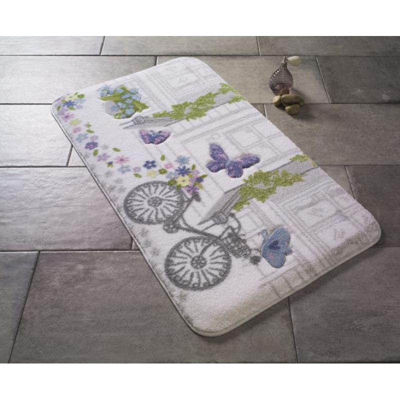 Коврик для ванной Confetti Spilled Flowers Purple 57*100
