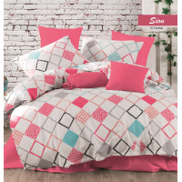 Комплект постельного белья Majoli Sion v1 Fusya 200x220
