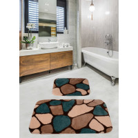 Набор ковриков для ванной комнаты Diva  Stone Blue  60*100+50*60