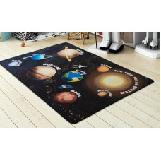 Коврик в детскую комнату Confetti Planets Siyah 100x150
