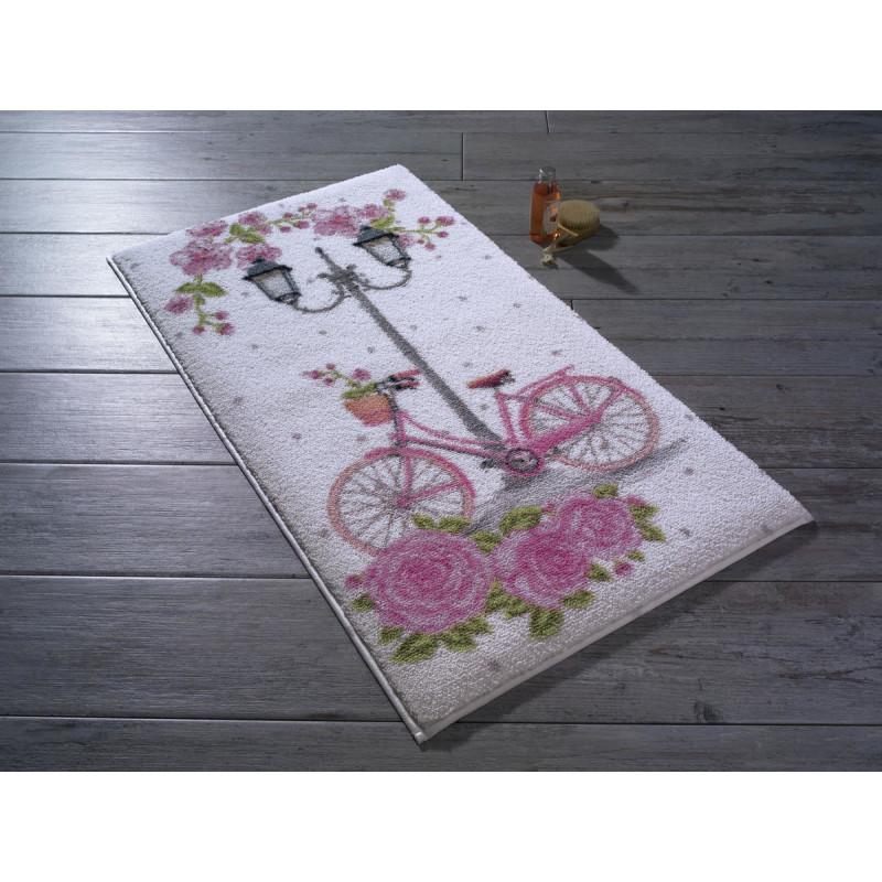 Коврик для ванной Confetti Romantic bike розовый 50*57
