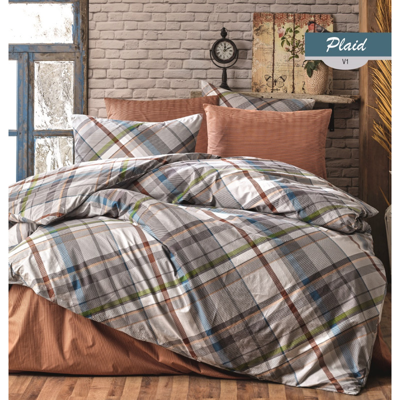 Комплект постельного белья Majoli Plaid v1 200x220