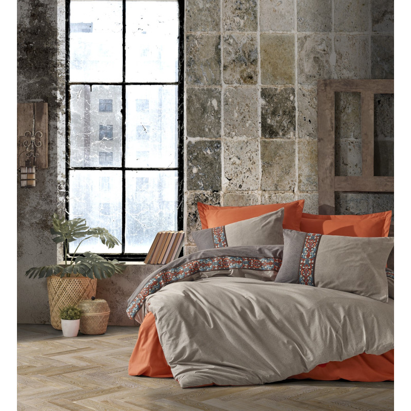 Комплект постельного белья Cotton Box Folk Art True Tarcin  200x220