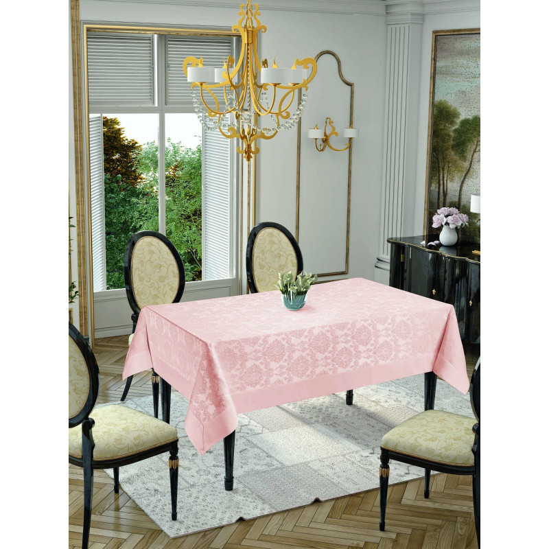 Скатерть Jackline Дамаск Розовый 9940-9
