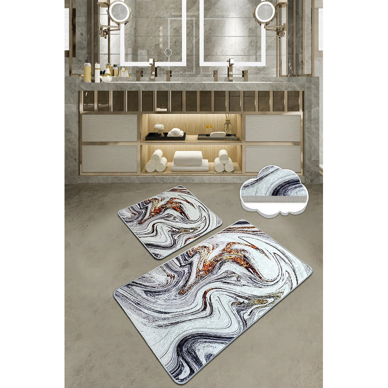 Набор ковриков для ванной комнаты Chilai Home BLUR 60*100+50*60
