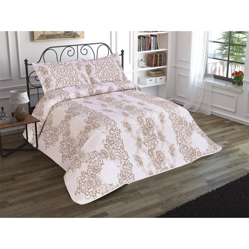 Покрывало Jackline Pano Melodia Бежевое 240x260
