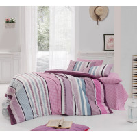 Постельное белье Majoli ранфорс Ванесса v2 Лила 200x220
