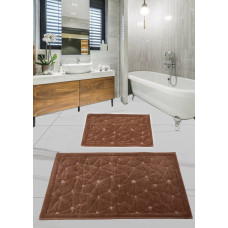 Набор ковриков для ванной комнаты Diva Camparcasi D Brown 60*100+50*60
