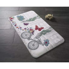 Коврик для ванной Confetti Spilled Flowers Red 80*140 (Коврик в ванную комнату Confetti Spilled Flowers Red 80*140)
