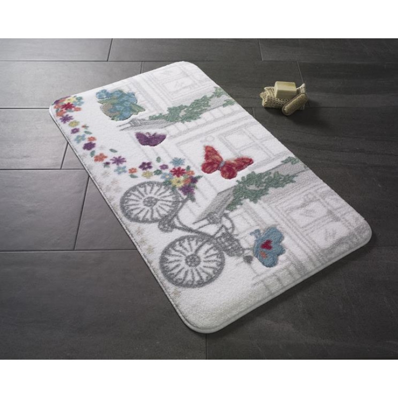 Ванный коврик Confetti Spilled Flowers Red 57*100
