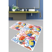 Набор ковриков для ванной Chilai Home UNDER BANYO HALISI DJT 60x100+50x60
