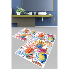 Набор ковриков для ванной Chilai Home UNDER BANYO HALISI DJT 60x100+50x60
