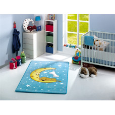 Коврик в детскую комнату Конфетти Лунный Синий
