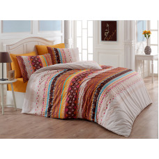 Постельное белье Majoli Melanie v4 Kahve 200x220
