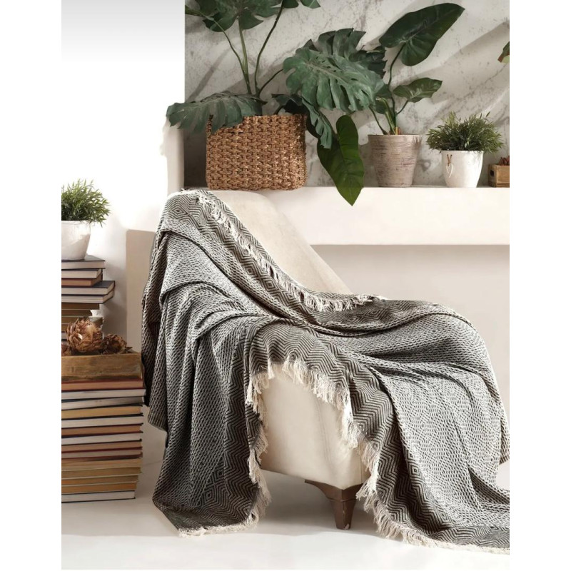 Плед Diva Lina Black 170x200
