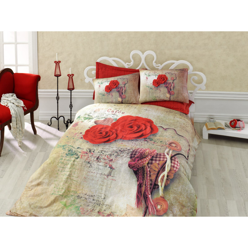 Постельное белье Cotton Box ранфорс Грета Кирмизи
