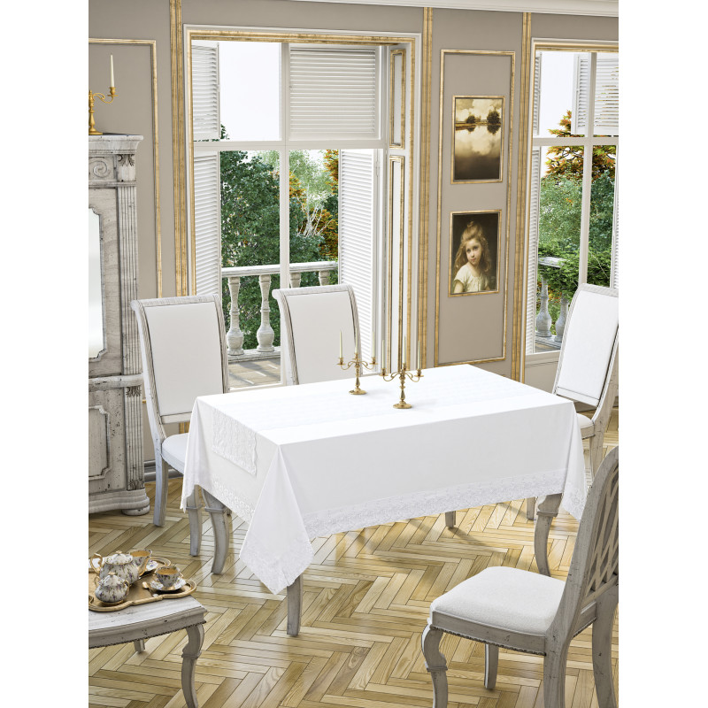 Скатерть Tabe Joie Collection White (Табе Жои Коллекция Белая)
