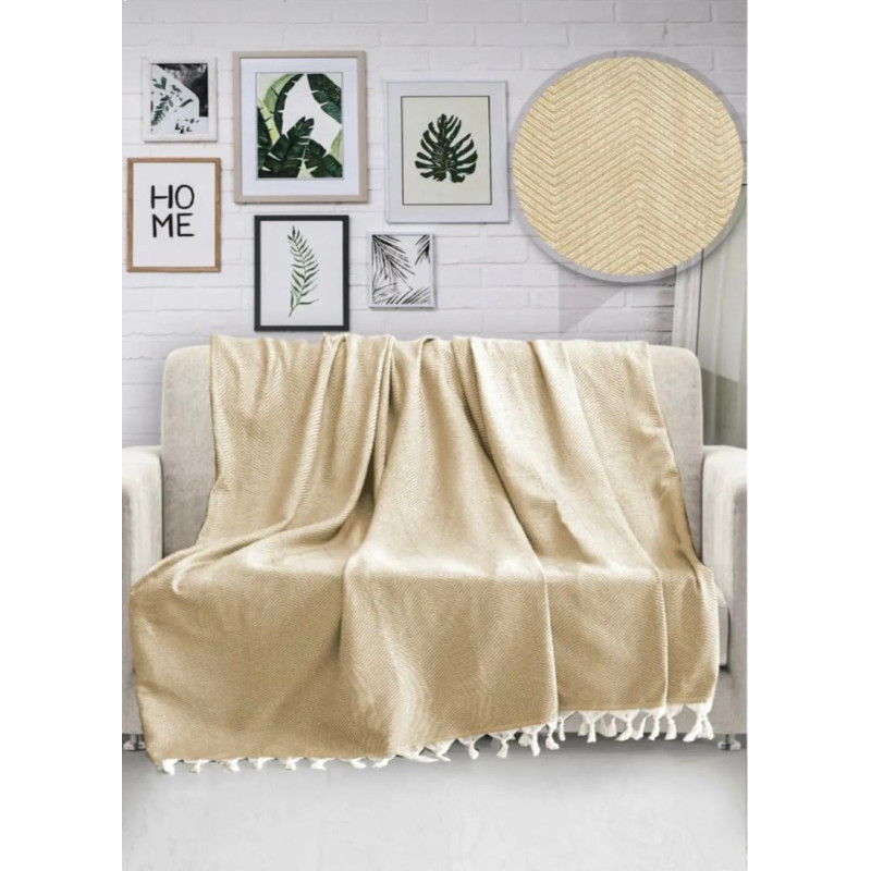 Плед Diva Waves Yellow 168x230
