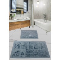 Набор ковриков для ванной комнаты Diva  Maxstile L Blue 60*100+50*60