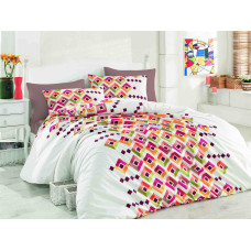 Комплект постельного белья Majoli Serried Red
